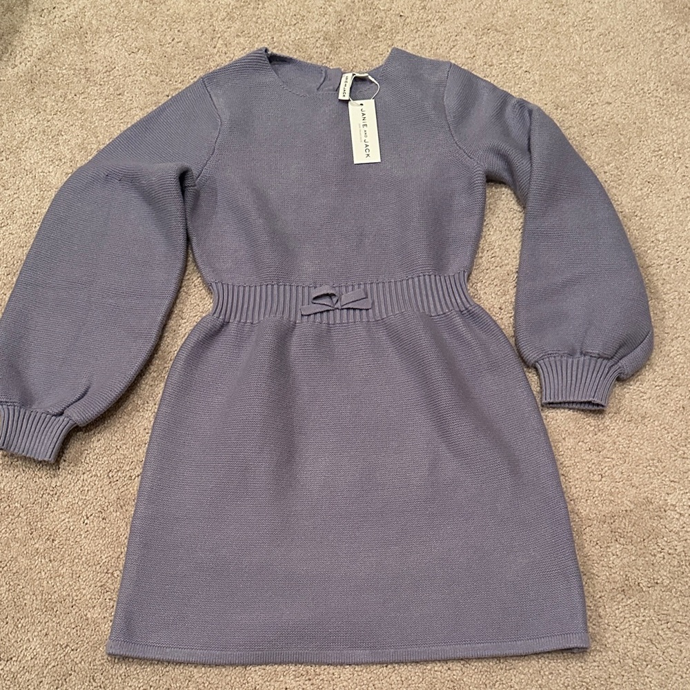 Janie and Jack Lavender Knit Dress